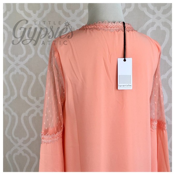 Peach Love and Lace Tunic Dress - Picture 8 of 10
